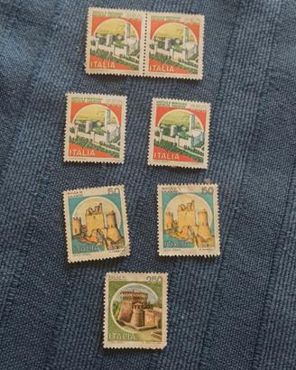Francobolli Italia - serie Castelli d'Italia