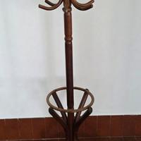 Attaccapanni legno curvato  con portaombrelli