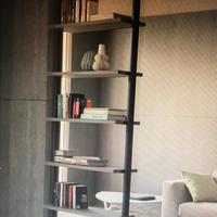 Libreria 6 ripiani su binari