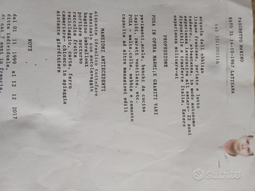 Operaio tutto fare part-time