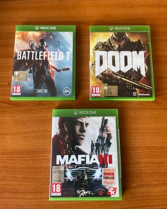 3 Giochi Xbox One: Battlefield, Doom, Mafia III