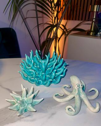 Set da 3 prodotti in ceramica artigianale vietrese