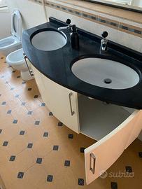 Mobile con doppio lavandino bagno