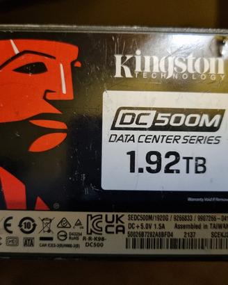 Ssd Kingston DC500M 1.92Tb Enterprise Data Center