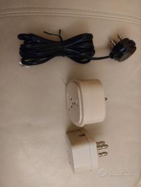 2 Spine/filtro ADSL + Spina e cavo telefonico mt 2
