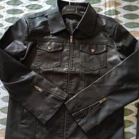 Giubbotto invernale pelle nero