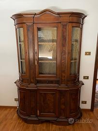 mobili vetrine+tavolino vintage in noce