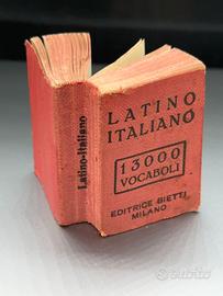 Mini Dizionario Latino-Italiano da collezione 1938