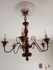 Lampadario a 6 luci in stile