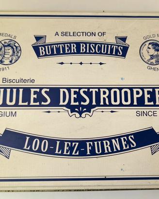 Scatola di latta Jules Destrooper Vintage