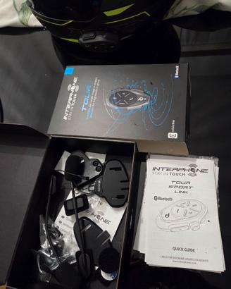 Interfono Interphone Tour Cellularline casco moto