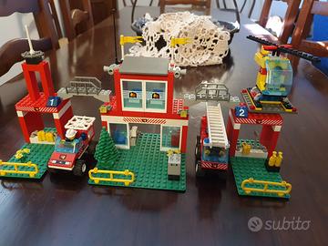 Lego System Fire Station + Rescue Helicopter 6554
