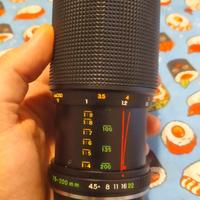 Obiettivo Yashica 75-200mm 1:4 MACRO