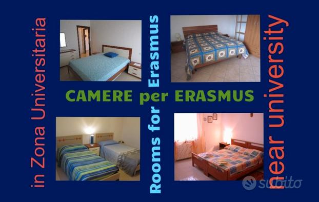 CAMERE ZONA UNIVERSITARIA anche ERASMUS daGENNAIO