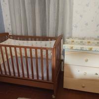 Lettino Foppa Pedretti +materasso+ fasciatoio Pali