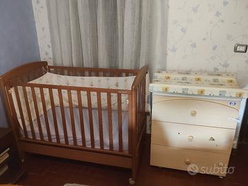 Lettino Foppa Pedretti +materasso+ fasciatoio Pali