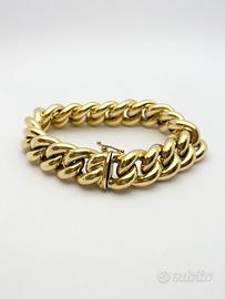 Bracciale groumette oro 18KT di grammi 42.20