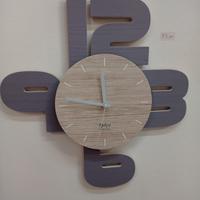 Orologio Number in Legno Fatto a Mano 