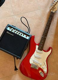 Chitarra elettrica Washburn + amplificatore.