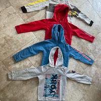 4 Felpe bambino 7-8 anni