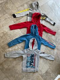 4 Felpe bambino 7-8 anni