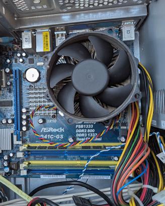 asrock g41c-gs + cpu +3gb ram + ventola+ pex100s