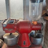 Bilancia antica a piatti con set pesi originale