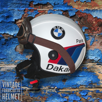 Casco Paris Dakar Bmw in pelle Tucano personalizza