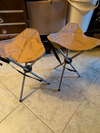 Sgabbellini da campeggio pieghevoli