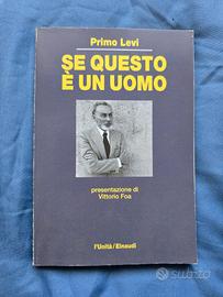 Primo Levi – Se questo è un uomo ed. l'Unità/Einau