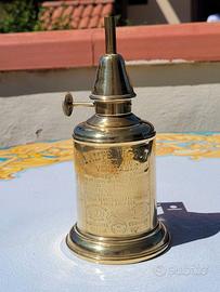 ANTICA LAMPADA PIGEON LANTERNA OTTONE LUME PETROLI