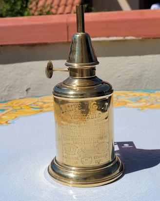 ANTICA LAMPADA PIGEON LANTERNA OTTONE LUME PETROLI