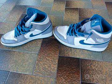 Originali Jordan 1 originali Mid true blue n.41