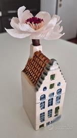 Vasetto portafiore casetta di Amsterdam vintage
