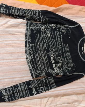 Maglia Y2K grunge scritte Terranova