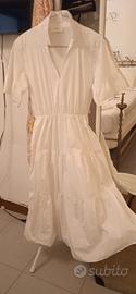 Vestito bianco lungo donna 