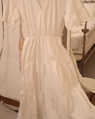 Vestito bianco lungo donna 