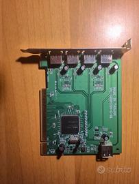 scheda adattatore PCI a 5 porte USB 2.0