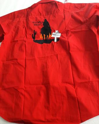 camicia  uomo country  rossa