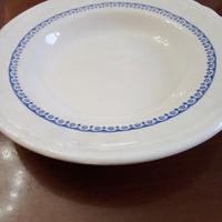 6 piatti fondi dipinti a mano