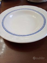 6 piatti fondi dipinti a mano