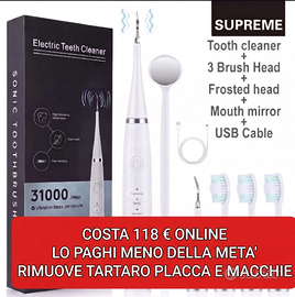 Spazzolino Elettrico Ultrasuoni Ablatore Tartaro