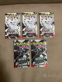 Pacchetti pokemon luce nera x2 fuoco bianco x3