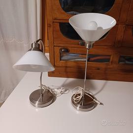 lampade acciaio e vetro 