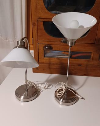 lampade acciaio e vetro 