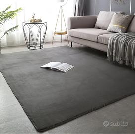 Tappeto in pile grigio 160x120