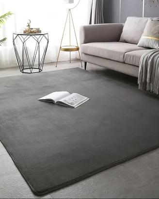 Tappeto in pile grigio 160x120