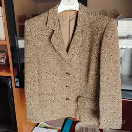 giacca vintage donna TG 48, in pura lana vergine 