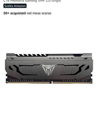 2 BANCHI DA 16gb RAM DDR4 3200mhz Patriot