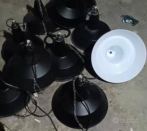 10 lampade industriali a sospensione